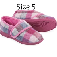 Slippers Holy Pink Checker Pattern