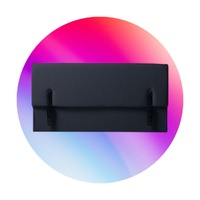 Royale King Single Foot Board Black Fabric