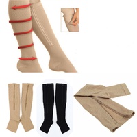 Zip Toeless Compression Socks