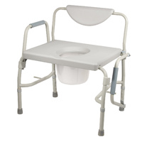 3 in 1 – Bariatric Drop Arm Commode Chair