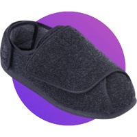 Slippers Ernest Charcoal  Ultra-Adjustable Size 13