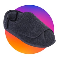 Slippers Ernest Charcoal  Ultra-Adjustable Size 9