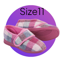 Slippers Holy Pink Checker Pattern