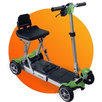 Ikon Etravel Folding Scooter Green