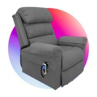 Denver Lift Chair Dual Motor With Leg Extension Grey