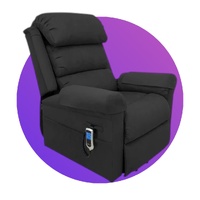 Denver Lift Chair Dual Motor With Leg Extension Black